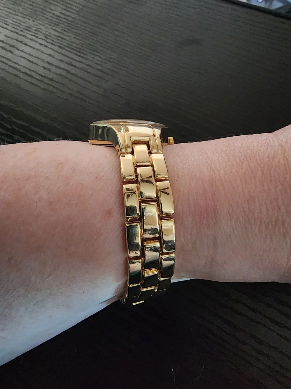 Women's Gold-Tone Analog Bracelet Watch